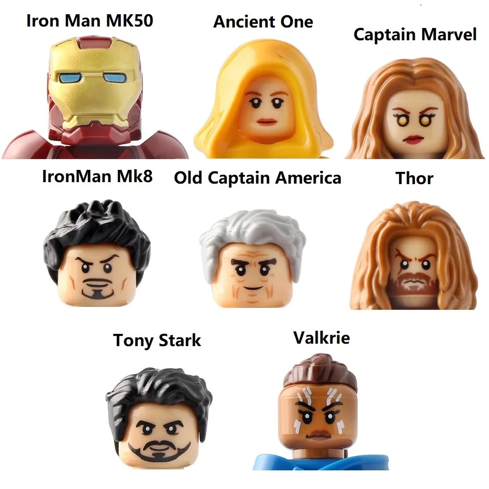 Старый Капитан Америка Железный человек MK50 MK8 валькри Тор Тони Старк Marvel древний