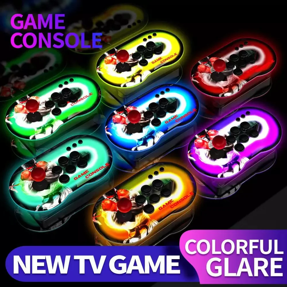 

M9 Double rocker HD 4K arcade controller Joystick Mini Arcade TV game console Retro video game console for PS gift