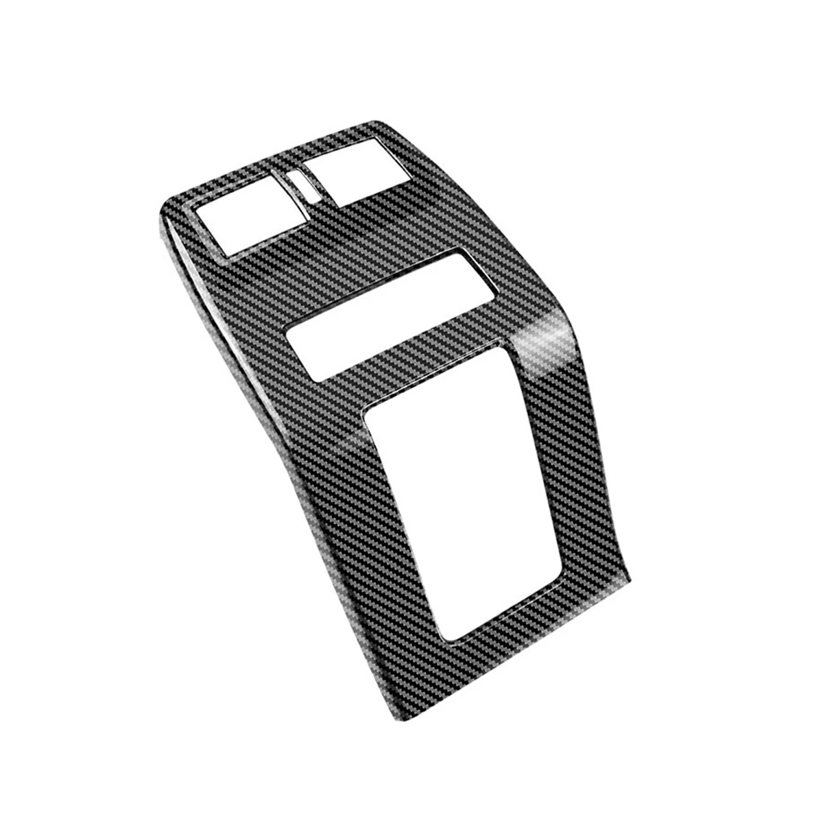 

RHD for Mitsubishi OUTLANDER 2022 Carbon Fiber Armrest Box Rear Air Vent Frame Anti-Kick Cover Sticker Trim