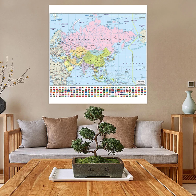 Рисунок 5 - Проекционная карта Азии Mercator