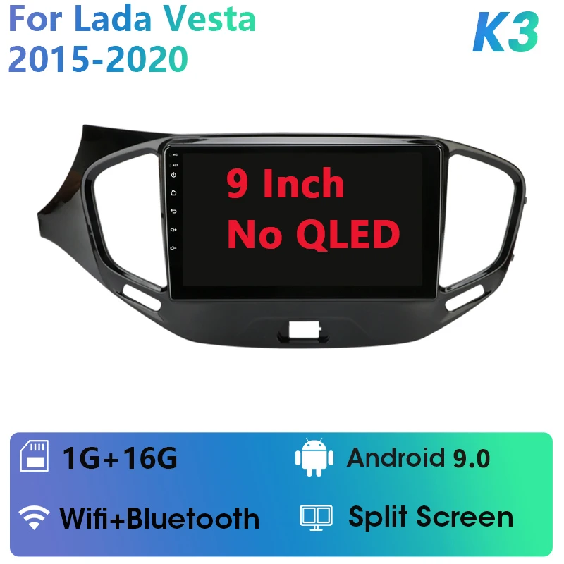 

Автомагнитола 2 Din на Android 11 для LADA Vesta Cross Sport 2015-10,33, мультимедийный видеоплеер, навигация, GPS, QLED экран, DSP