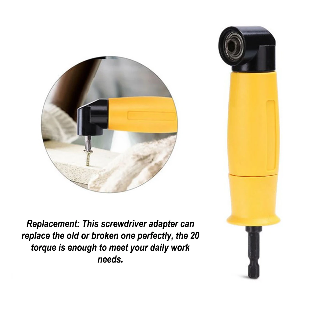 

90 Degree Right Angle Corner Adapter Driver Drilling Extension Bits Device Portable Nut Torque Professional Accessory Drill