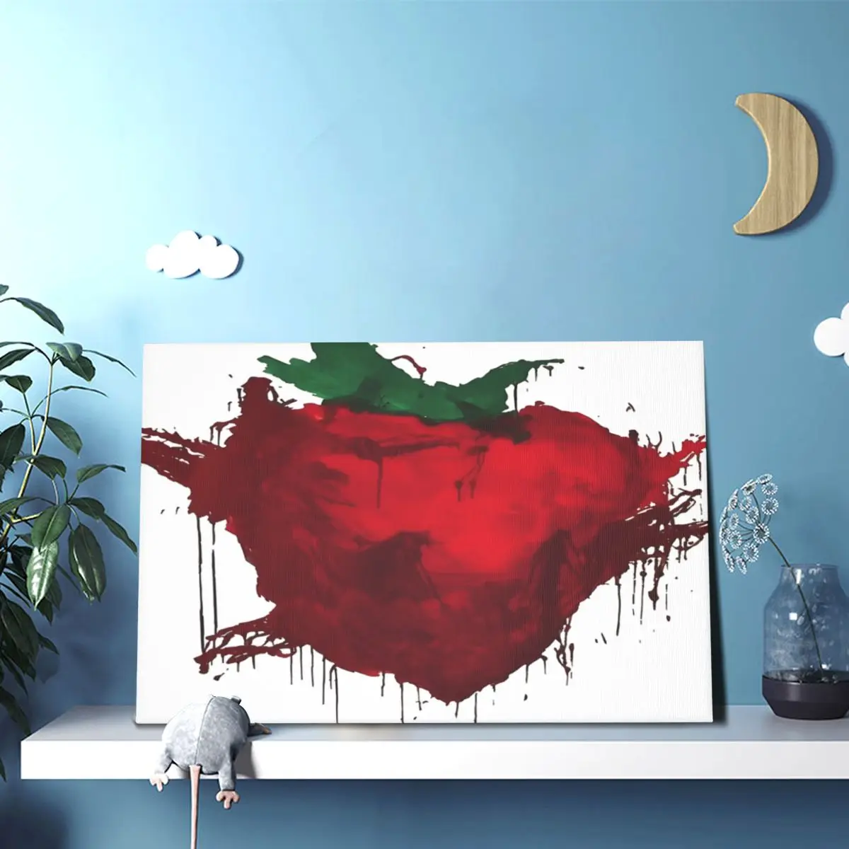 Через вселенную клубничное поле навсегда фигурки безрамные постеры холст