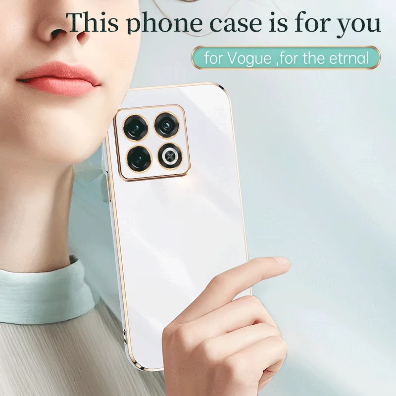 Фото Цветостойкий силиконовый чехол для телефона OnePlus 10 Pro 10T 10R 10Pro 5G, мягкий, роскошный, с защитой объектива, противоударный, задняя крышка №5