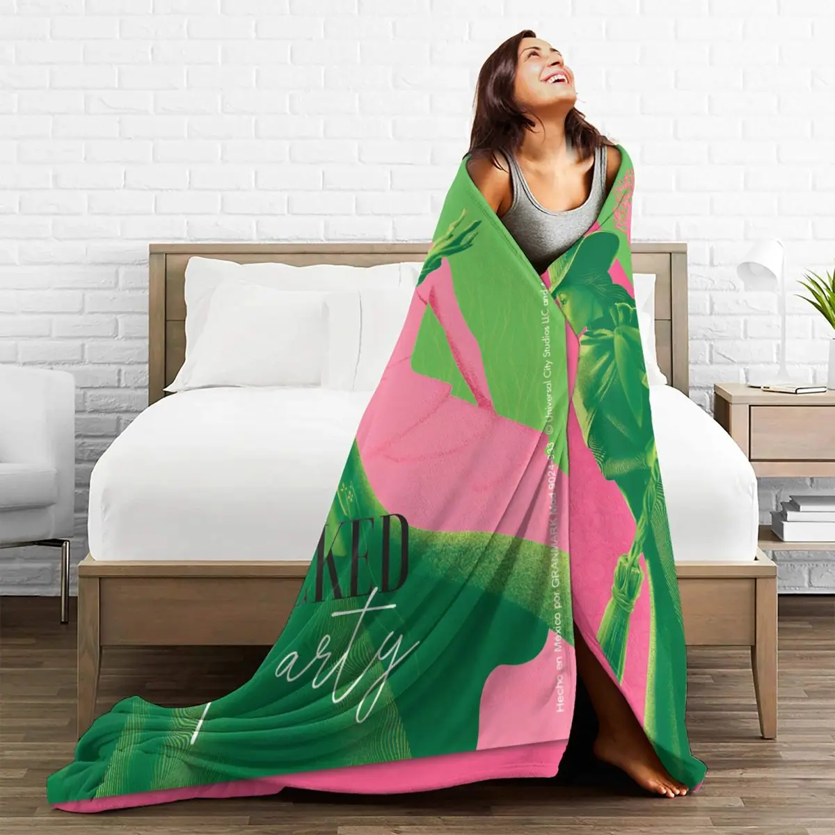 Теплое мягкое одеяло для путешествий в самолете Wicked Elphaba &amp Glinda тональное