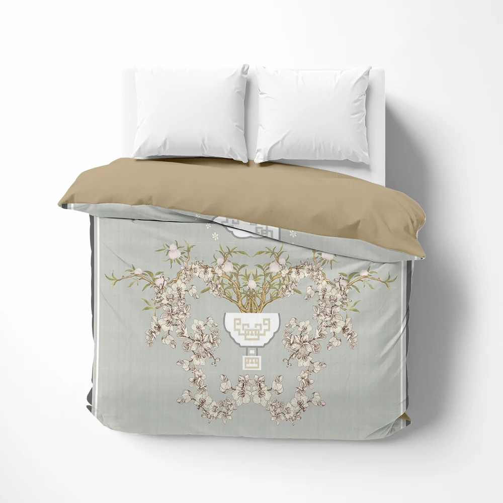 1Pc Luxury Duvet cover Quilt Cover Blanket/Comfortable Case Bedding 140x200 150x200 135x200 Customized size Euporean grey