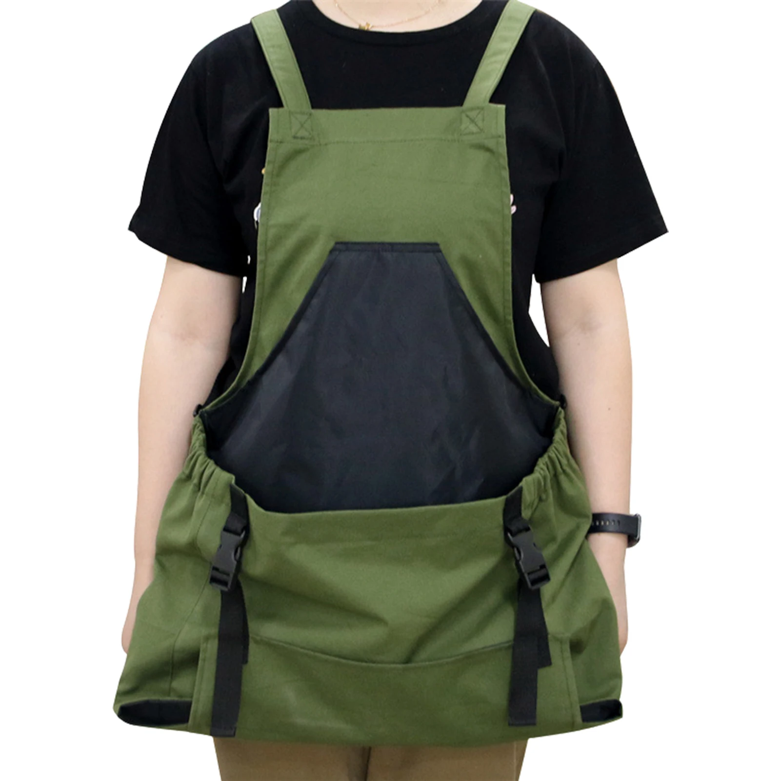 

Gardening Apron with Pocket Multi-Functional Canvas Waist Apron Fruit Picking Bag Waterproof Apron Home Garden Tool Set Gifts
