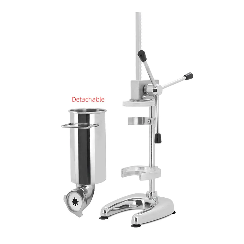 

Manual Churros Maker with Electric Deep Fryer Latin Fruit Machine Filler Commercial