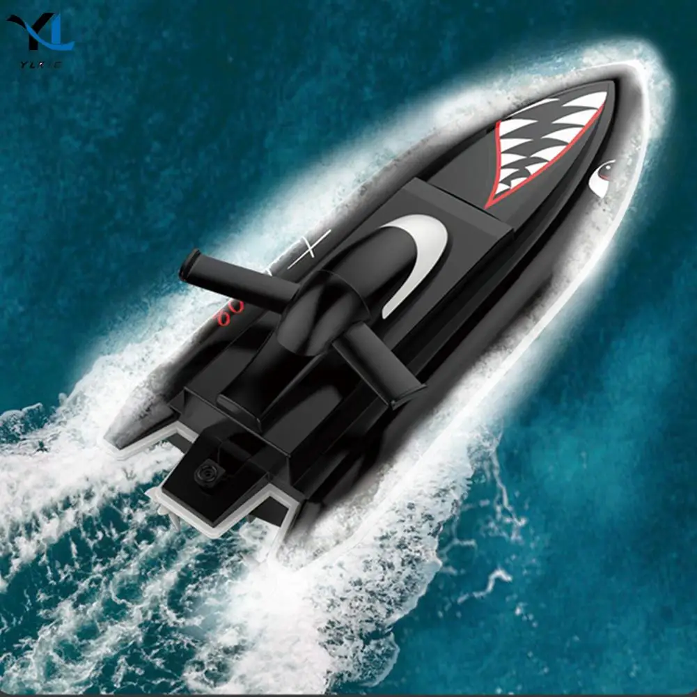 

Скоростной гоночный корабль с аккумулятором 3,7 в, 2,4 ГГц, игрушки с двойным мотором 25 км/ч, скоростная лодка с дистанционным управлением, игру...