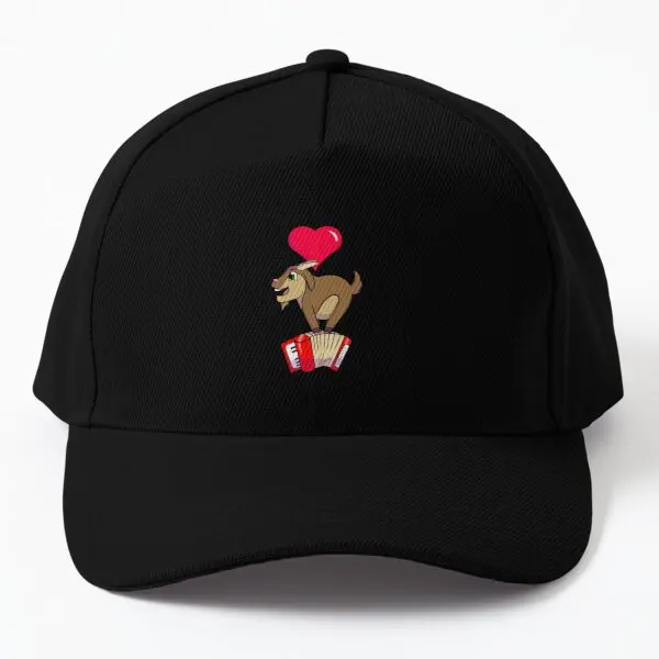 I Heart Goats Polka Baseball Cap Hat 