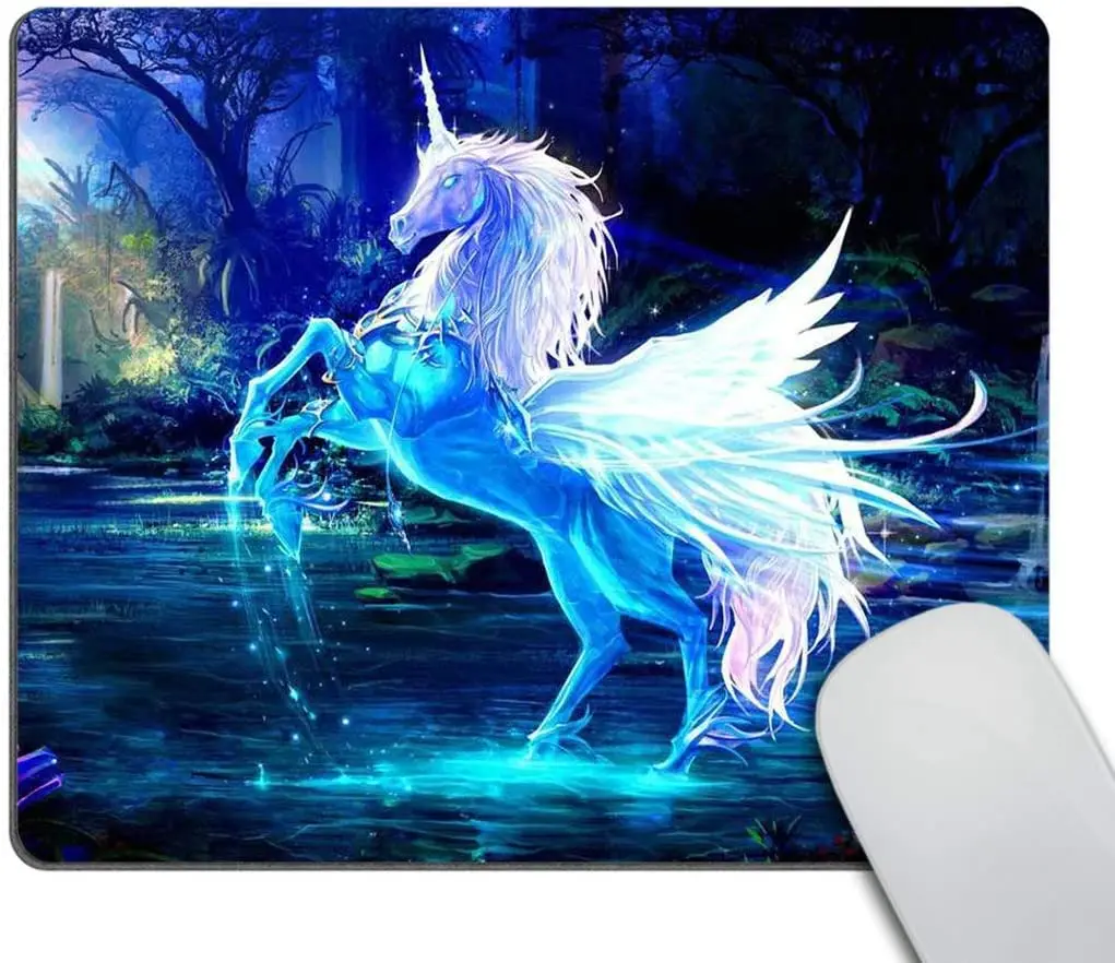 

Sparkling Crystal Horse Mouse Pad Custom Mouse Pad Customized Rectangle Non-Slip Rubber Mousepad 9.5x7.9 Inch