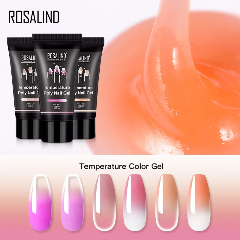 

30ml Temperature-change extension nail polish gel color-changing nail extension liquid nail art decorations DIY nail supplies