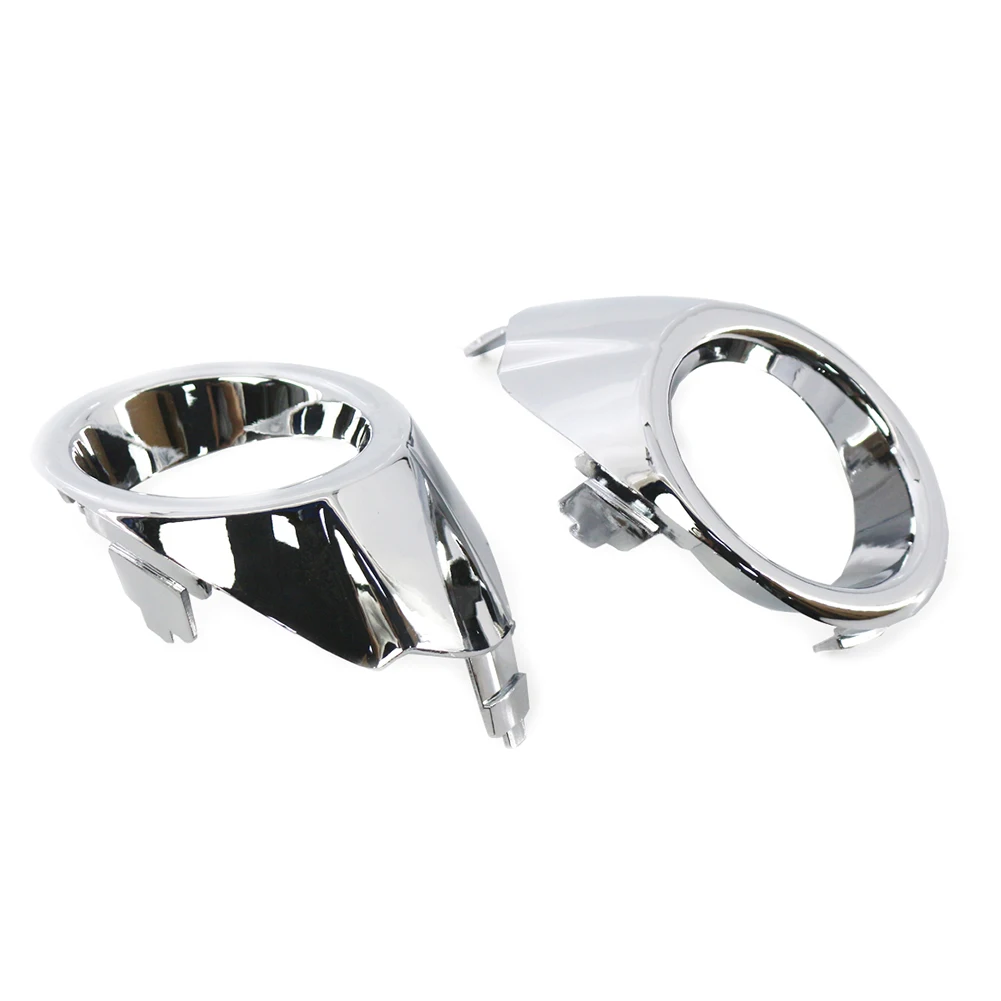 2 шт./пара хромированный передний бампер автомобиля противотуманная фара рамка