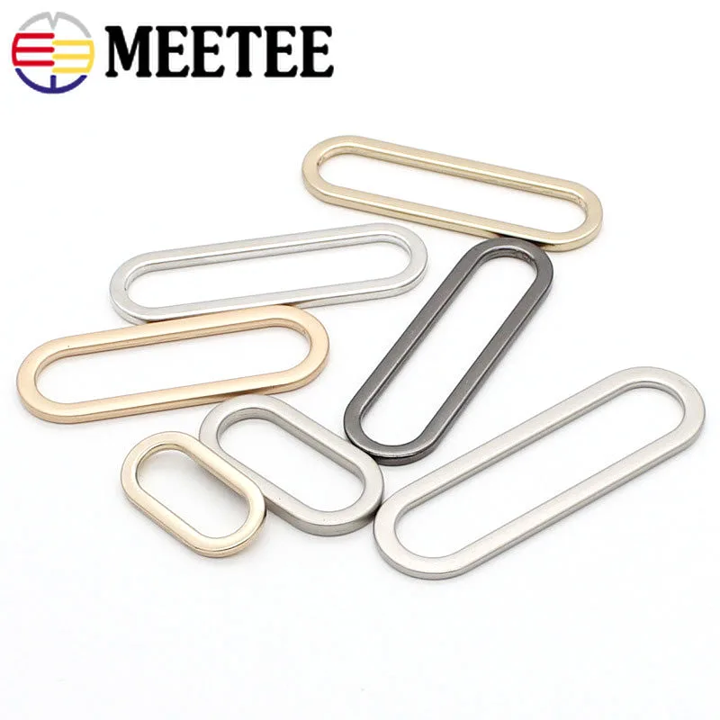 

5/10Pcs 20-50mm Metal O Ring Buckles Adjust Belt Buckle Webbing Strap Connection Hook Shoes Dog Collar Hang Clasp Accessories