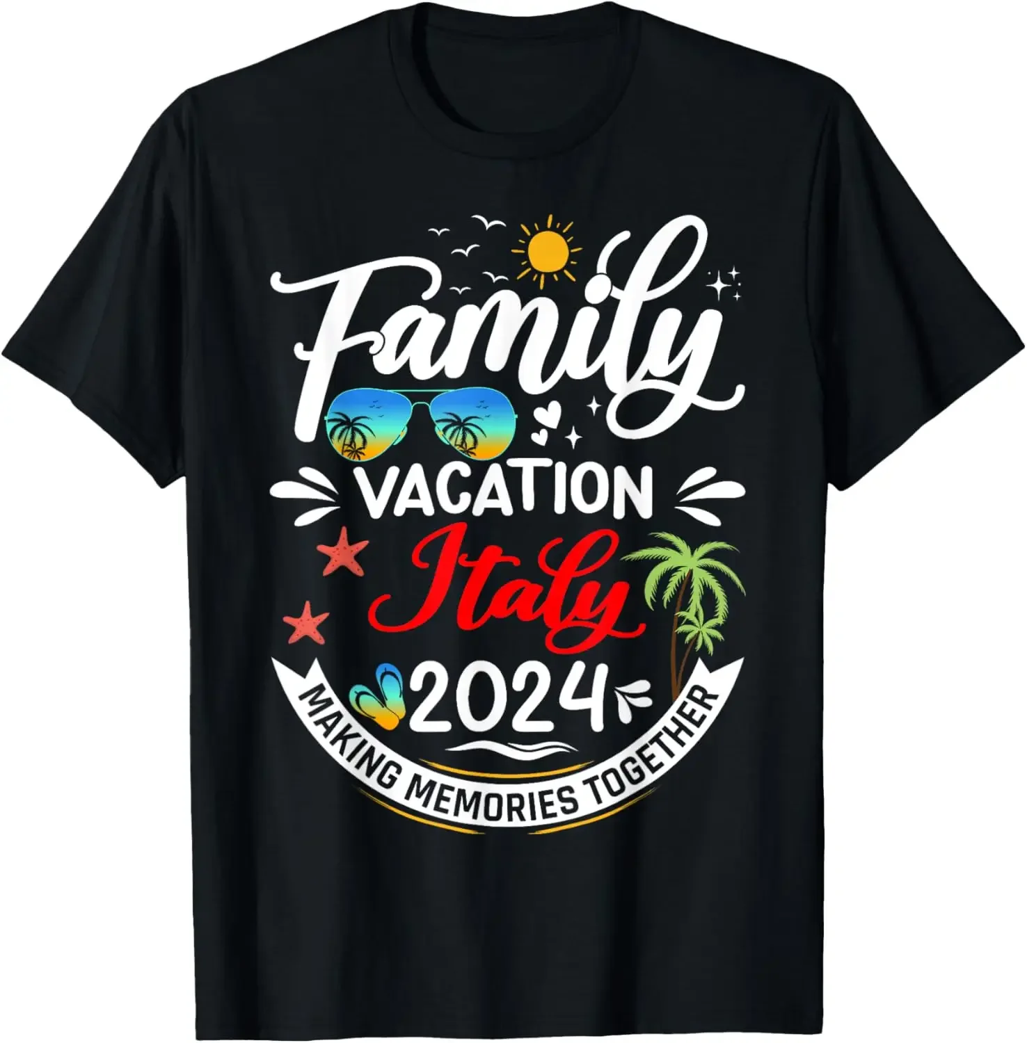 Семейный отпуск Италия 2024 Европейский футболка