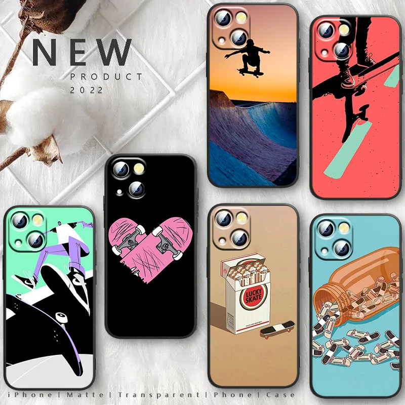 Fashion Skateboard Sport For Apple iPhone 11 12 13 Max Mini 