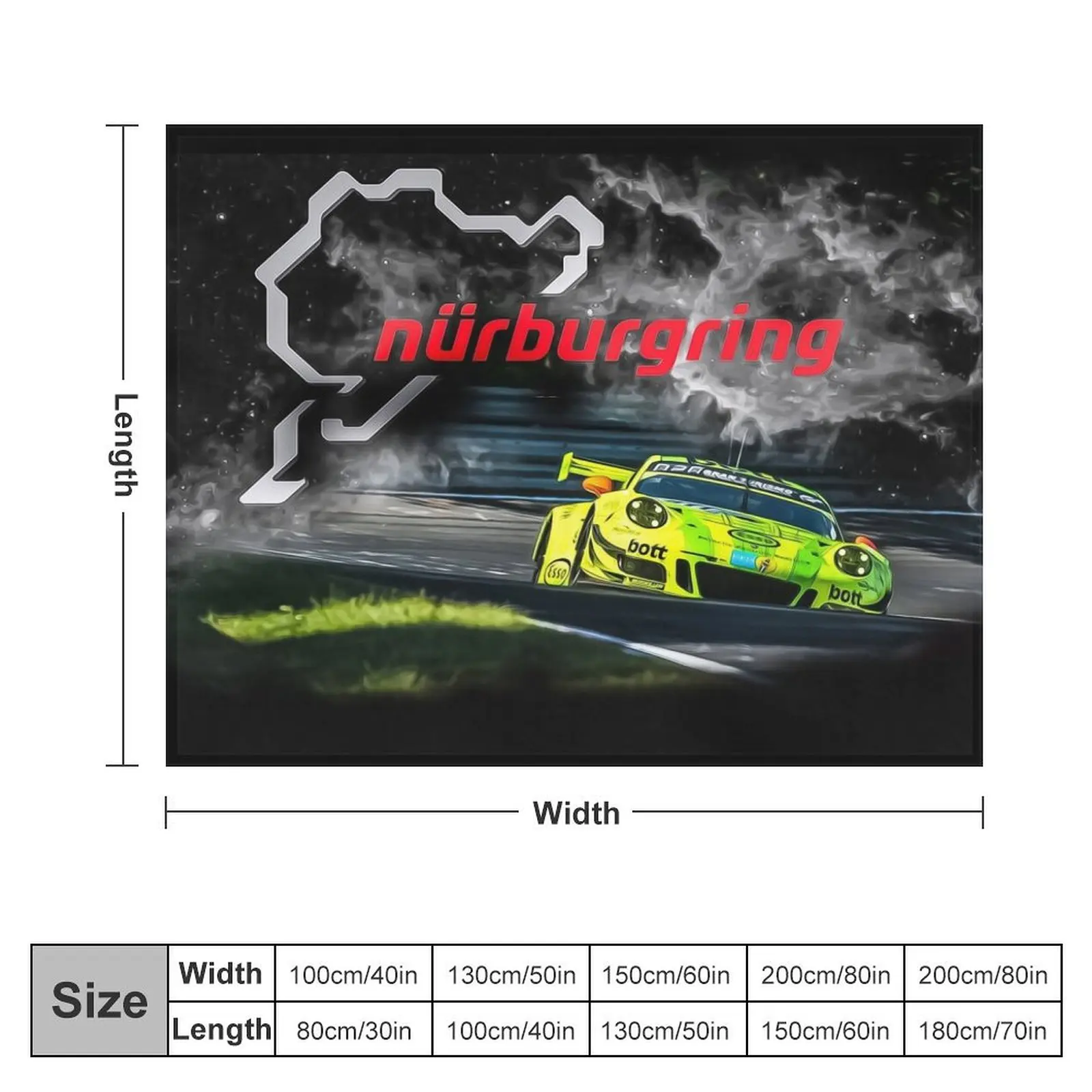 Плед с принтом nurburgring роскошные свободные тепловые одеяла в клетку
