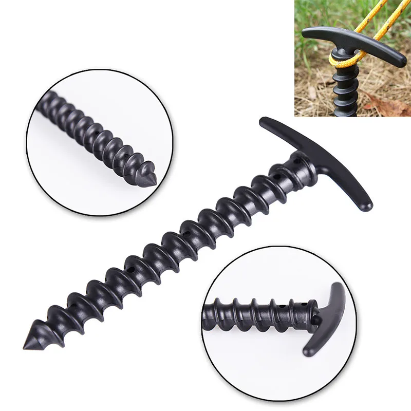 

Ground Pins Pegs Screw Hiking Tent Anchor Nails Stakes Tent Pegs Camping Outdoor 1/5/10pcs/pack Stakes Tent Accessories