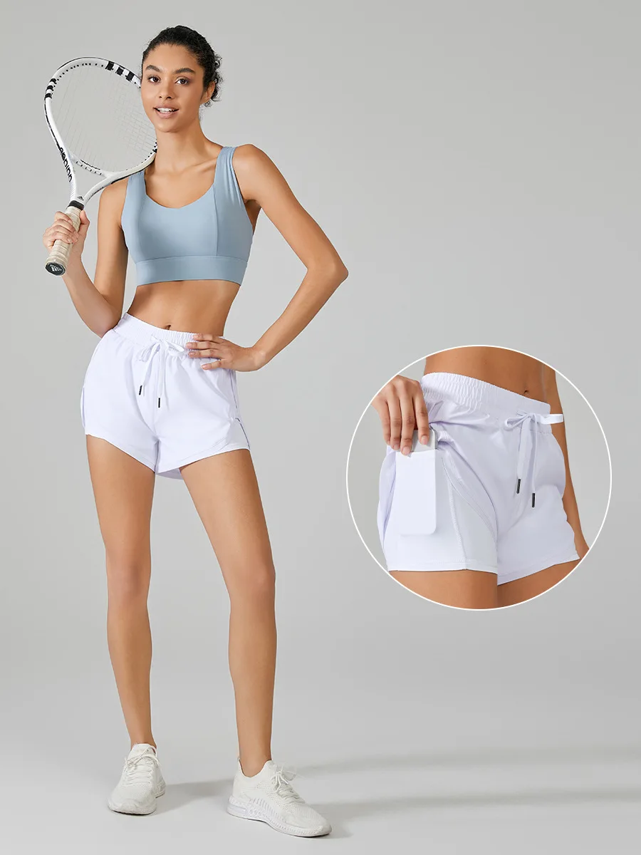 

Летние шорты для йоги и бега, женские свободные облегающие быстросохнущие и антибликовые брюки для фитнеса