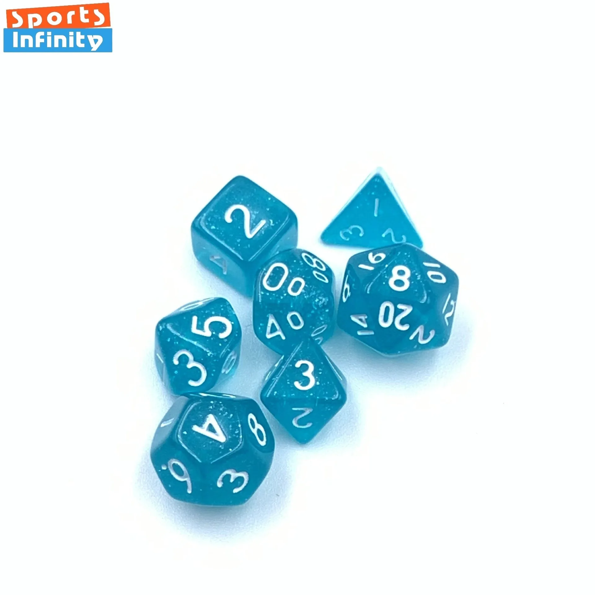 7 шт. 10 мм мини пластиковые игральные кости два цвета красивые прозрачные Набор