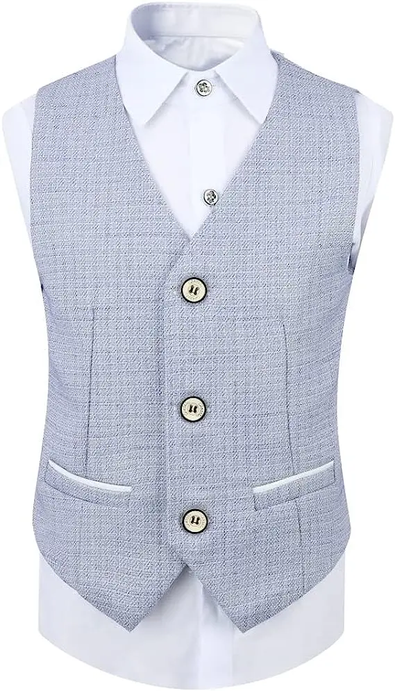 Свадебный костюм для мальчиков детская куртка подростков жилет брюки