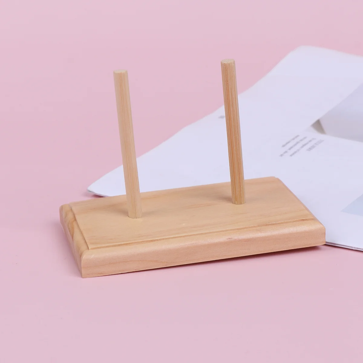 

Thread Embroidery Holder Spool Rack Wood Line Organizer Bobbin Tool Wooden Stitching Silk Yarn Spools Crochet Empty Sprinkle