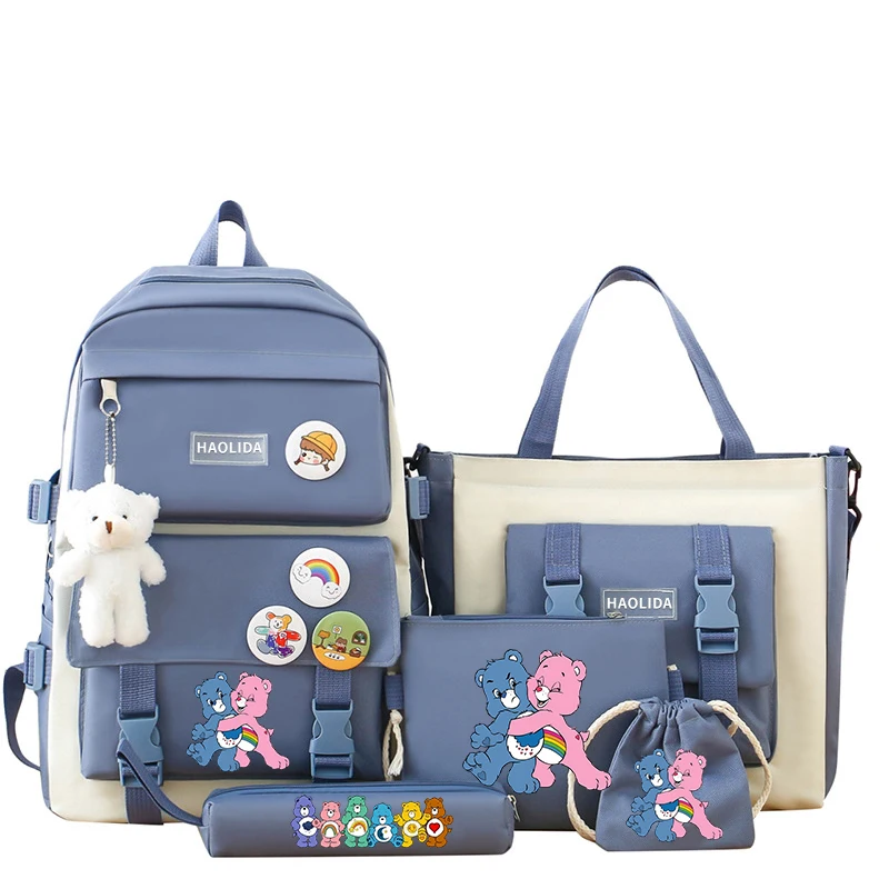 Care Bears новый холщовый рюкзак женская корейская версия большой вместительный