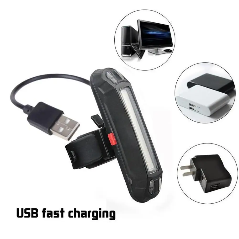 

Bicycle Light Waterproof Bike Taillight LED USB Rechargable Safety Back Light Riding Warning Saddle Bike Rear Light