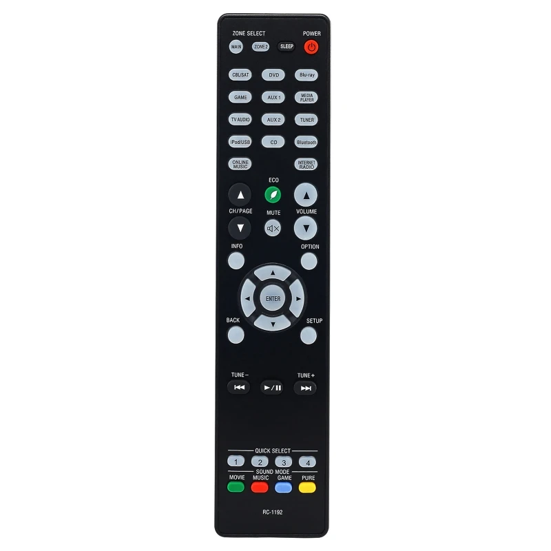 

Home AV Receiver Equipment Remote Control for RC-1192 RC-1189 RC-1196 RC-1193