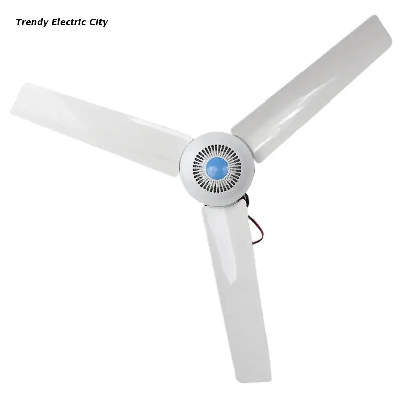 

12V 27.5in 35.4in Ceiling Fan for School Dormitory Bed Outdoor Picnic BBQ