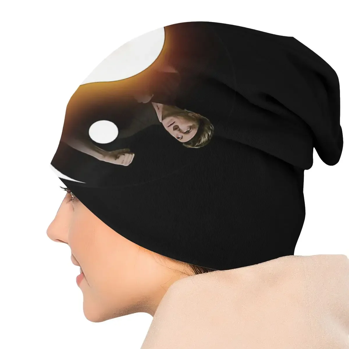 Зимние теплые шапки для бега Дэнни и Инь Ян Kai двухслойная тонкая шапка дышащие