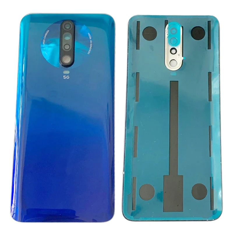 Задняя крышка батарейного отсека задняя для Redmi K30 4G с объективом камеры запчасти