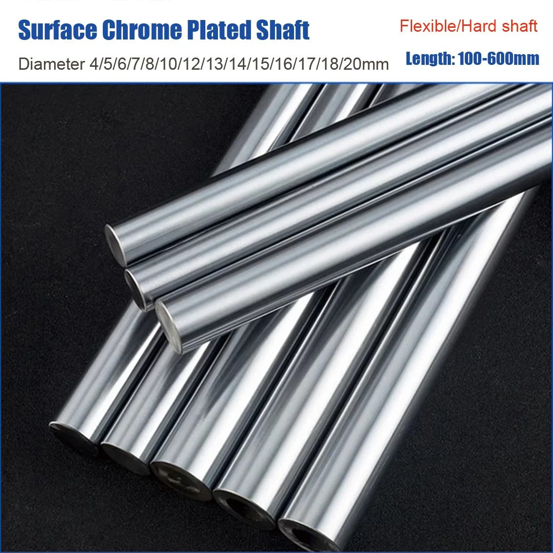 

Хромированный вал из стали 45#, диаметр 4-20 мм