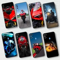 cool motorcycle case for samsung galaxy a50 a10 m31 a70 a30 a20e a40 a10s m30s m51 f42 5g black soft phone cover