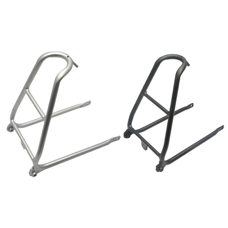 

2X Aluminium Q Type Rear Rack For Brompton Bicycle 148G-Black & Silver