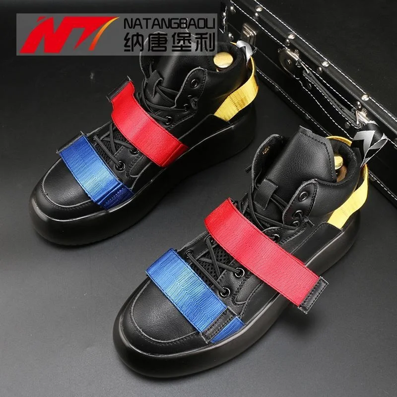 

High quality Men's Shoes Summer New Martin Boots Fashion Versatile Short Korean White Casual Youth Leather