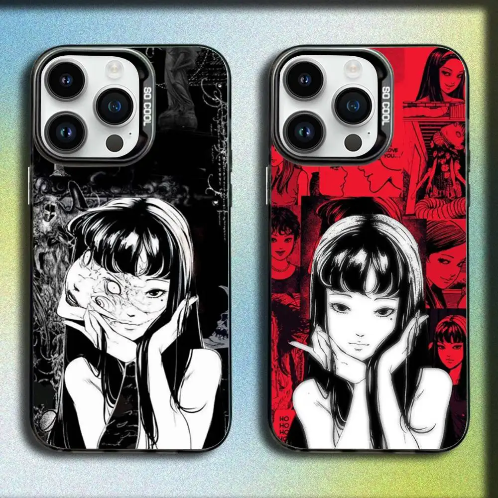 Фото Чехол для телефона J-Junji Tomie C-Comics Ito для iPhone 17, 16, 15, 14, 13, 12, 11, Pro, Max, Plus, E, SE4, Air, Mini, черный, IMD Box №1
