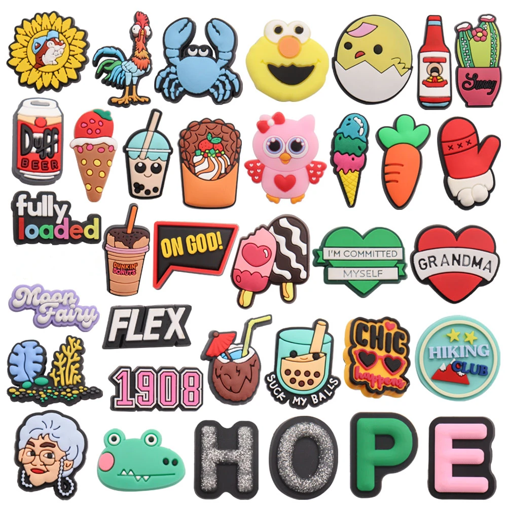 

50 шт. ПВХ Оптовая надежная полная загруженная Пряжка для обуви в виде моркови Подвески Аксессуары для рукоделия браслет Croc Jibz