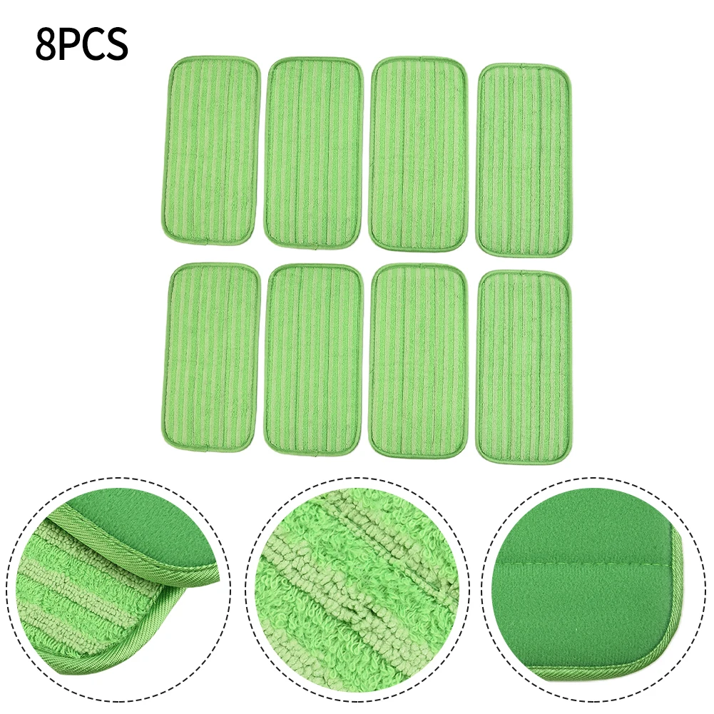 

4 / 8 Pcs Mop Pads Reusable Floor Mop Pads Machine 12-inch Mop Refills For Swiffer Wet Jet Pads Kitchen Accessories