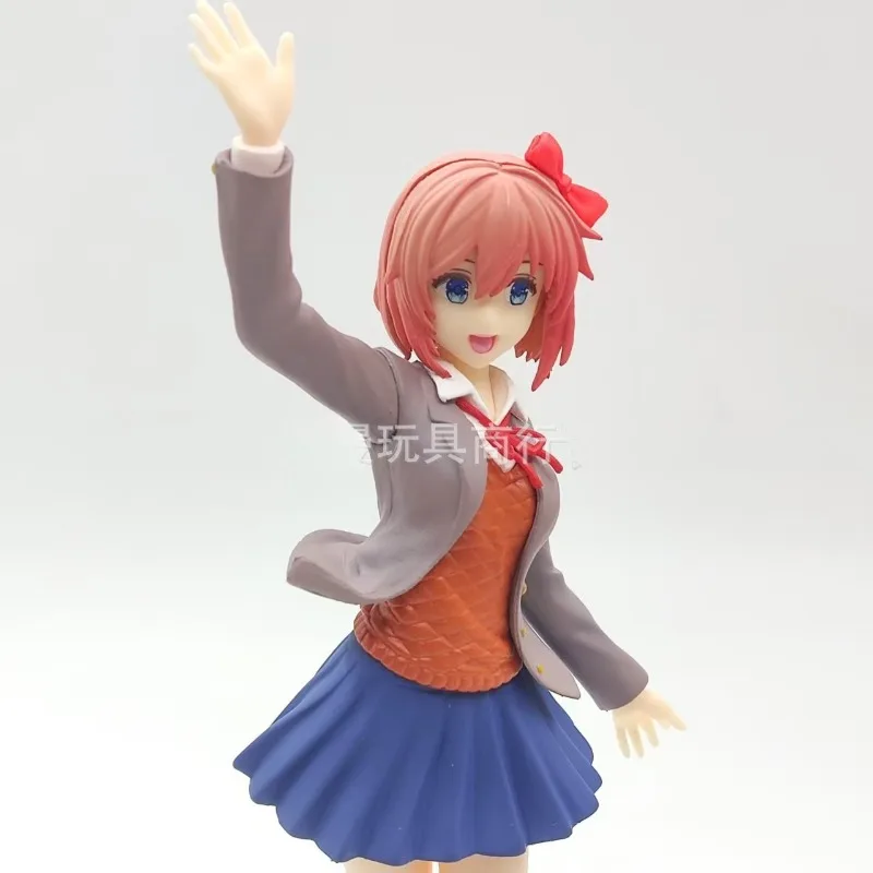 Фото Горячий сериал «Doki Doki Literature Club!» Белое платье Моника, версия Ver. Фигурки Сайори: Милая Девушка, Настольное Украшение, Коллекционная Игрушка №2