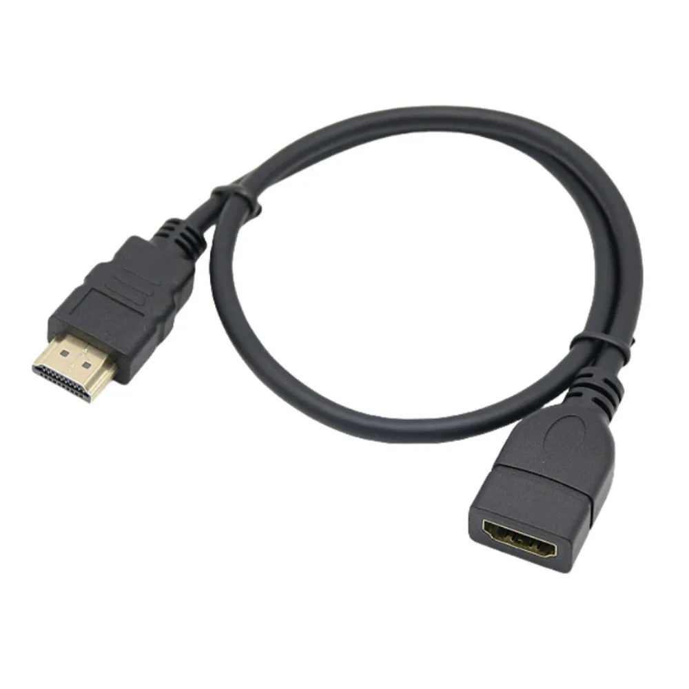 Фото HDMI-совместимый удлинительный кабель 2.0 (штекер-гнездо) 4K@60Hz Ultra HD 3D 1080P с Ethernet, позолоченный разъем, полностью медный сердечник №4