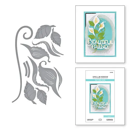

Layered Lilies Metal Cutting Dies For Scrapbooking Paper Craft Handmade Card Album Punch Art Cutter 2022 New