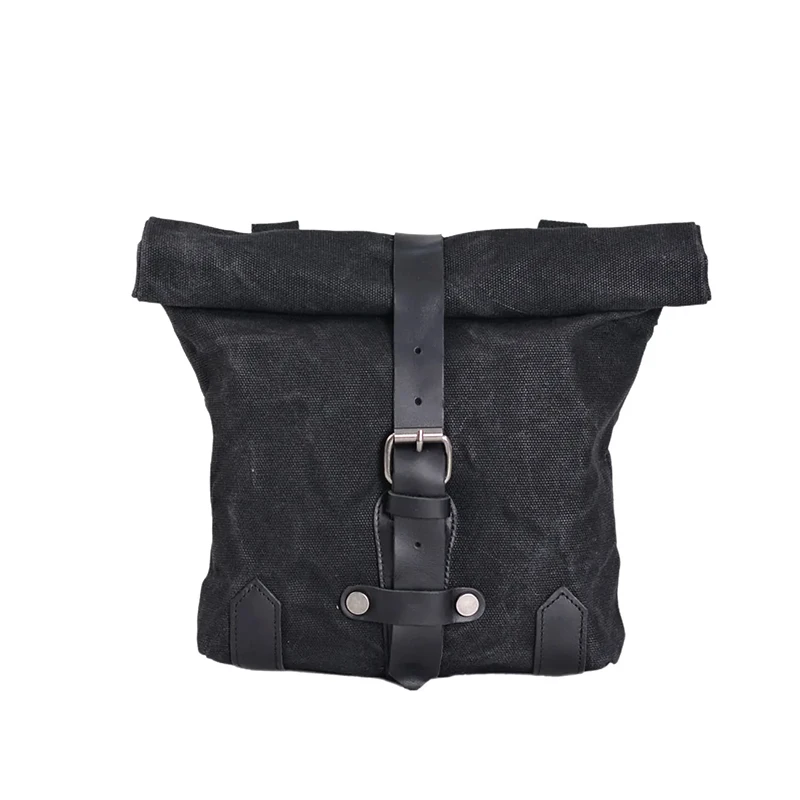 

Водонепроницаемая Мотоциклетная Седельная Сумка, Винтажная Холщовая Сумка Через Плечо С Масляной Восковой Кожей