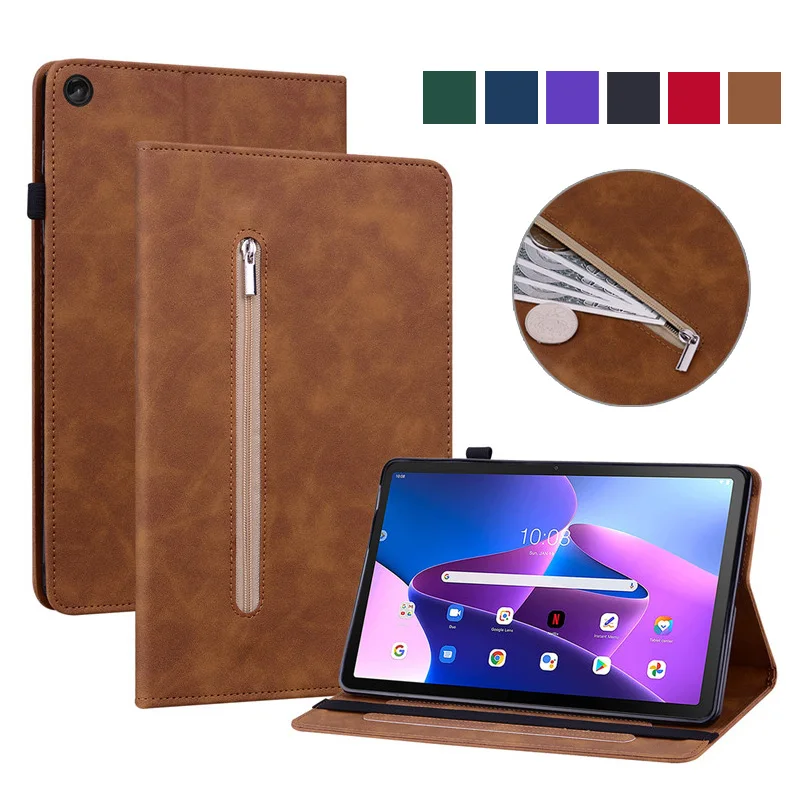 

Чехол для Lenovo Tab M10 Plus 3-го поколения, 10,6 дюйма, чехол-подставка на молнии, кошелек, чехол для планшета Lenovo Tab M10 Plus 10,6 Gen 3