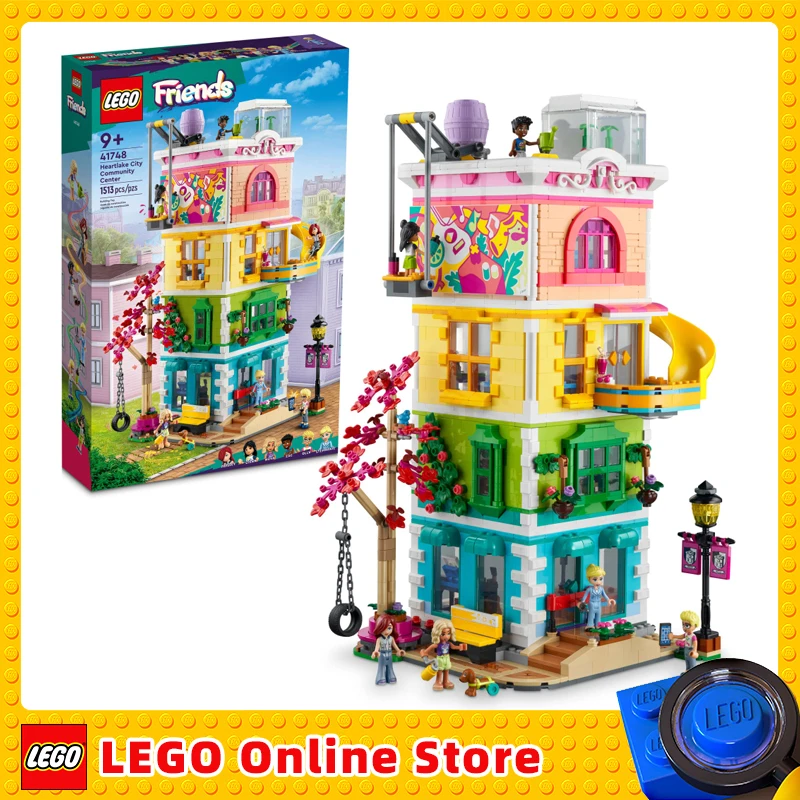 

LEGO Friends Heartlake City Community Center 41748 Building Toy Set with 6 Mini-Dolls a Pet Dog and Lots of Accessories
