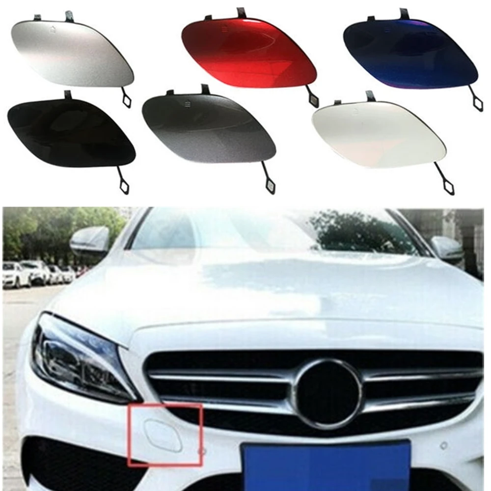 

Car Front Bumper Tow Eye Hook Trailer Cap Access Hole Traction Cover For Benz C Class W205 C180 C200 C260 2015 2016 2017 2018
