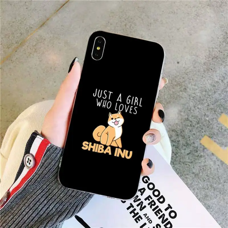 TOPLBPCS чехол для телефона с милыми мультяшными животными Сиба-ину iPhone 11 12 13 mini pro XS MAX