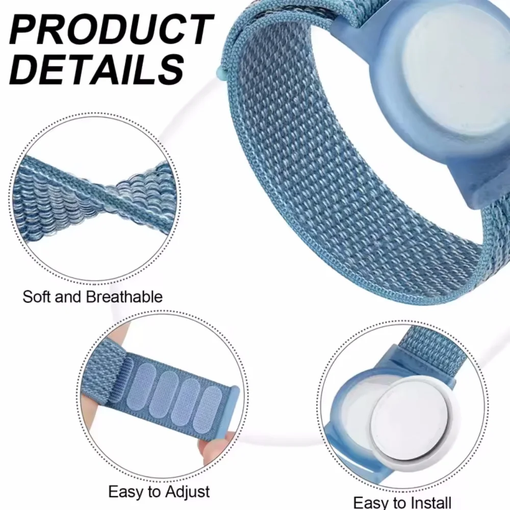 Фото Ремешок для часов Apple AirTags, детские браслеты, защитный рукав Airtag, силиконовый ремешок, аксессуары для Airtag, GPS-трекер №3
