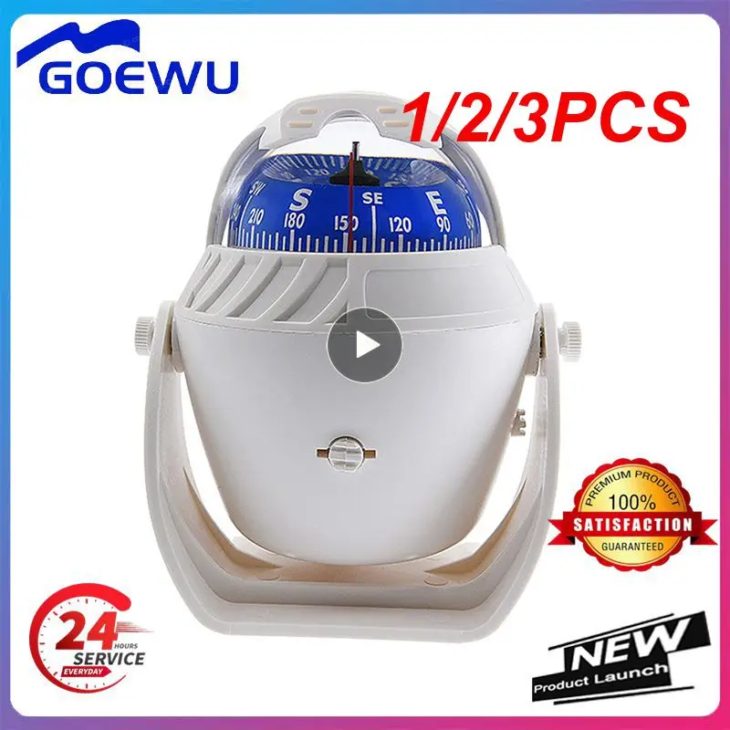 

1/2/3PCS Light Electronic Navigation Compass for Sea Marine Boat Ship Car Auto