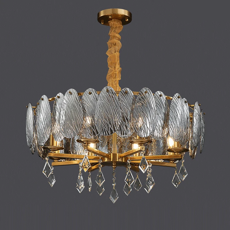 

Ceiling Light Led Art Chandelier Pendant Lamp Modern Luxury Crystal Glass Lustre Bedroom Living Hanging Fixture Indoor Deco